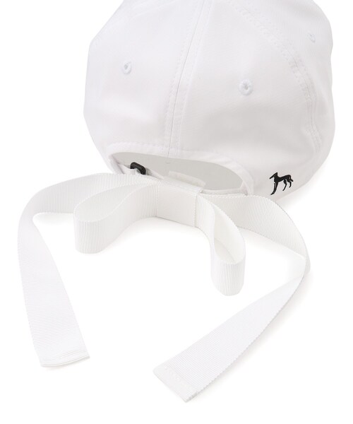 adabat（アダバット）の「◆【日本製】ラインストーンロゴ リボン付きキャップ（キャップ・レディース・ブラック/ホワイト・00）」の9枚目の写真