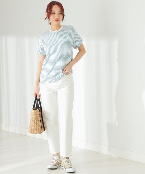 B:MING by BEAMS(ビーミングバイビームス)の「GYMPHLEX /コーマコットン ジャージー Tシャツ(Tシャツ/カットソー・レディース・ホワイト/その他1/その他/チャコールグレー・16)」の11枚目の写真