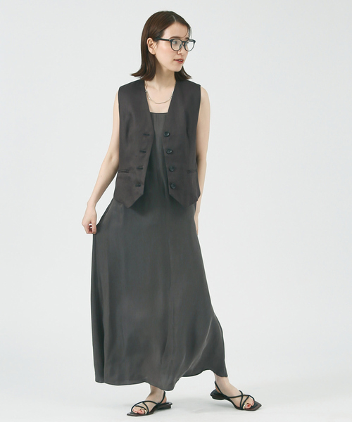 PICHE ABAHOUSE（ピシェ アバハウス）の「チューブトングフラットサンダル（サンダル・レディース・ホワイト/ブラック/ダークグリーン/ブラウン・38/39/35/36/37）」の6枚目の写真