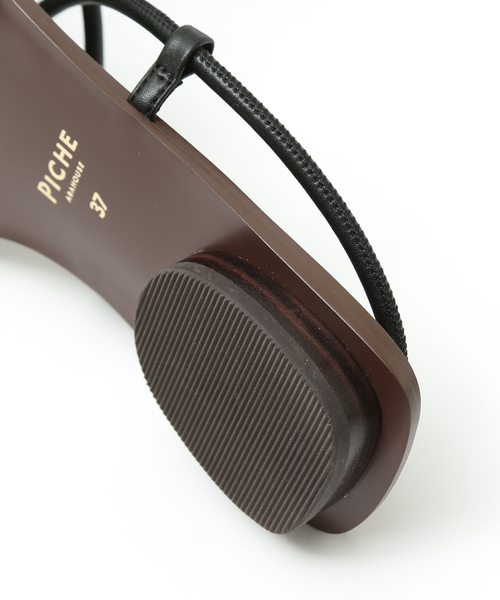 PICHE ABAHOUSE（ピシェ アバハウス）の「チューブトングフラットサンダル（サンダル・レディース・ホワイト/ブラック/ダークグリーン/ブラウン・38/39/35/36/37）」の21枚目の写真