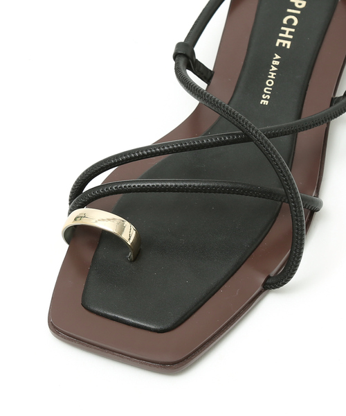 PICHE ABAHOUSE（ピシェ アバハウス）の「チューブトングフラットサンダル（サンダル・レディース・ホワイト/ブラック/ダークグリーン/ブラウン・38/39/35/36/37）」の22枚目の写真