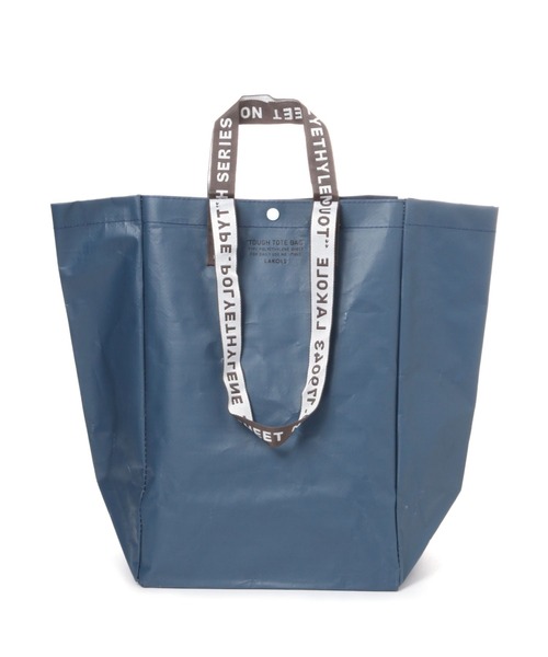 LAKOLE（ラコレ）の「TOUGH BAGカラー(M) / 188631（トートバッグ・レディース・アイボリー/チャコール/ブルー/桜/カーキ/ライトブルー/ネイビー・FREE）」の5枚目の写真