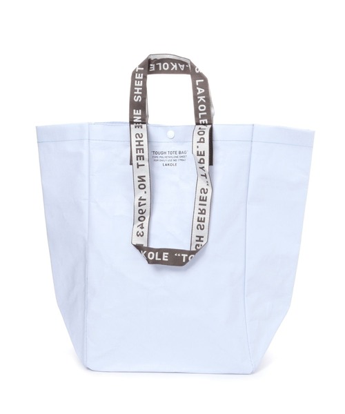 LAKOLE（ラコレ）の「TOUGH BAGカラー(M) / 188631（トートバッグ・レディース・アイボリー/チャコール/ブルー/桜/カーキ/ライトブルー/ネイビー・FREE）」の4枚目の写真
