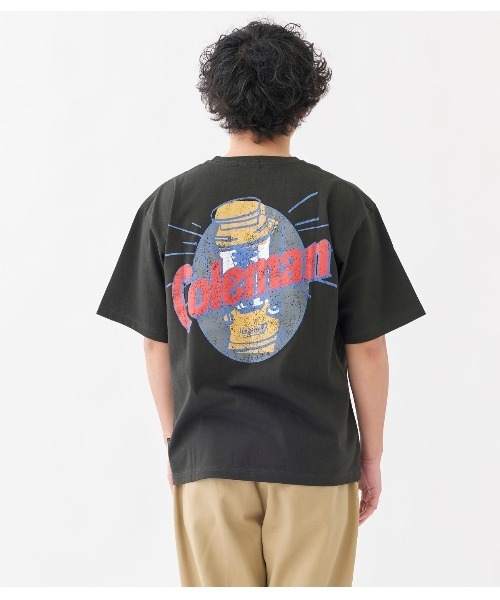 RUGGEDWORKS(ラゲッドワークス)の「Coleman【コールマン】ユニセックス Vintage Lantarn Tshirt(Tシャツ/カットソー・メンズ・グレー/グリーン/ホワイト・M/XL/L)」の4枚目の写真