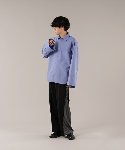 プレーンダブルカフスシャツ DOUBLE CUFFS FLARE SHIRT/ダブルカフスフレアシャツ（シャツ