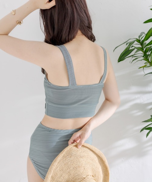 PUAL CE CIN（ピュアルセシン）の「ビスチェトップ スイムウェア