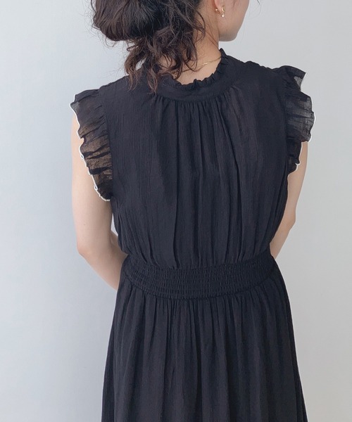 AS KNOW AS plus（アズノゥアズプラス）の「〇前後2WAYノースリーブティアードワンピース（ワンピース・レディース・アイボリー系/ブラック系/ブルー/ブラック/グレイッシュベージュ/イエロー系/ピンク系/ブラック系その他/オフホワイト・FREE）」の22枚目の写真