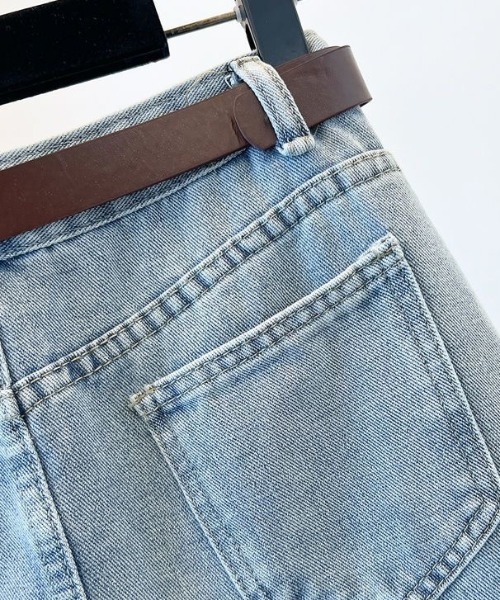 Coo+i（クーイ）の「ベルト付きデニムスカート（スカート・レディース・ブルー・M）」の13枚目の写真