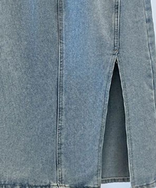 Coo+i（クーイ）の「ベルト付きデニムスカート（スカート・レディース・ブルー・M）」の5枚目の写真