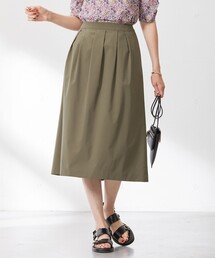 【洗える】SOLO ECOタフタ タック スカート