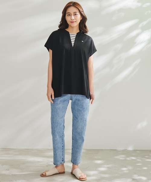 Arnold Palmer（アーノルドパーマー）の「フェイク レイヤード カノコ チュニック（チュニック・レディース・ピンク/ホワイト/ブラック・L/S/M）」の8枚目の写真