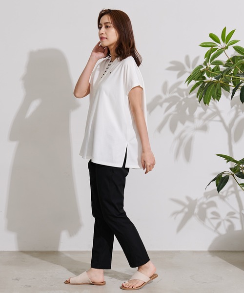 Arnold Palmer（アーノルドパーマー）の「フェイク レイヤード カノコ チュニック（チュニック・レディース・ピンク/ホワイト/ブラック・L/S/M）」の12枚目の写真