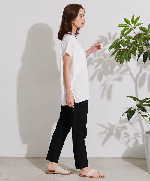 Arnold Palmer（アーノルドパーマー）の「フェイク レイヤード カノコ チュニック（チュニック・レディース・ピンク/ホワイト/ブラック・L/S/M）」の13枚目の写真