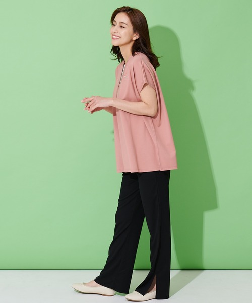 Arnold Palmer（アーノルドパーマー）の「フェイク レイヤード カノコ チュニック（チュニック・レディース・ピンク/ホワイト/ブラック・L/S/M）」の18枚目の写真