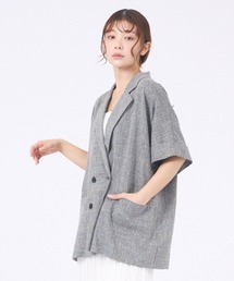 Abahouse Devinette（ドゥヴィネット）の「【追加生産決定】ハーフスリーブジャケット（テーラードジャケット）」