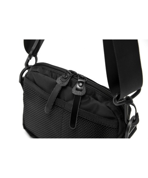 Rename（リネーム）の「Rename メッシュポケット 軽量 ナイロン ミニ ショルダーバッグ（ショルダーバッグ・メンズ・ブラック/グレー・FREE）」の11枚目の写真