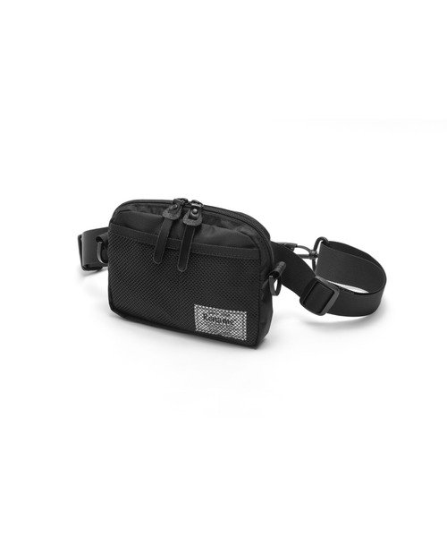 Rename（リネーム）の「Rename メッシュポケット 軽量 ナイロン ミニ ショルダーバッグ（ショルダーバッグ・メンズ・ブラック/グレー・FREE）」の6枚目の写真