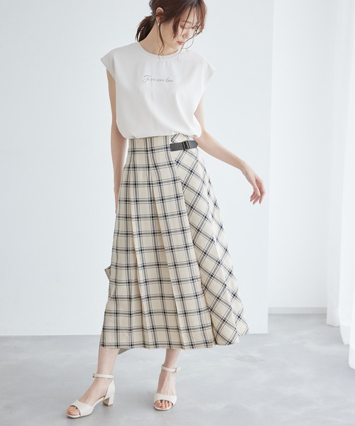 Ezick × Yukko ベロアキルトスカート Ezick（エジック）の「【 Yukko × Ezick 】Asymmetry tiered