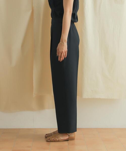 URBAN RESEARCH DOORS（アーバンリサーチドアーズ）の「『セットアップ対応』麻調合繊ストレートトラウザー（その他パンツ・レディース・イエロー系その他/ネイビー・MEDIUM/SMALL）」の7枚目の写真