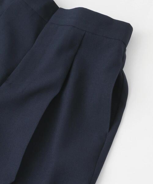 URBAN RESEARCH DOORS（アーバンリサーチドアーズ）の「『セットアップ対応』麻調合繊ストレートトラウザー（その他パンツ・レディース・イエロー系その他/ネイビー・MEDIUM/SMALL）」の3枚目の写真