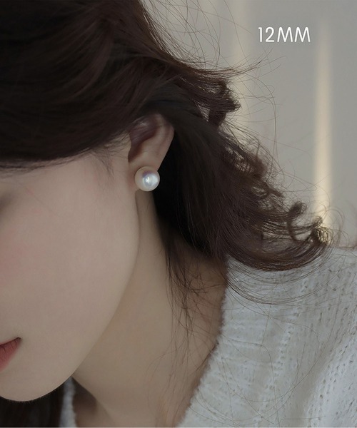 LA VORAGINE（ラ ヴォラジネ）の「アレルギー対応エコパールピアス（ピアス（両耳用）・レディース・ホワイト・S/M/L/XL/XX-LARGE）」の10枚目の写真