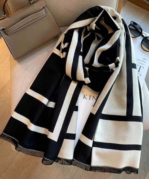 NOLITA カシミアタッチ ビスコース 大判 ストール マフラー パシュミナ