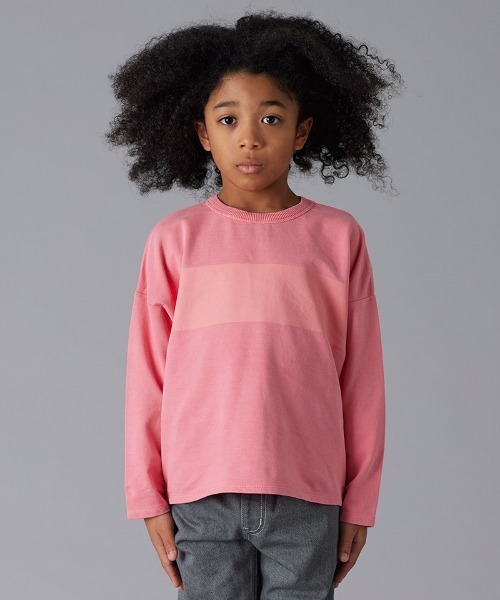 Smoothy（スムージー）の「Smoothy Pigment Line long sleeve Tee / スムージー ピグメントラインロングスリーブTシャツ（Tシャツ/カットソー・キッズ・ブラック/ピンク/イエロー・X-LARGE/MEDIUM/SMALL/LARGE）」の3枚目の写真