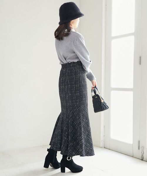 MAJESTIC LEGON（マジェスティックレゴン）の「【WEB限定XSサイズあり】ツイードマーメイドスカート（スカート・レディース・ホワイト系その他2/ブラック系その他・MEDIUM/SMALL/X-SMALL）」の22枚目の写真