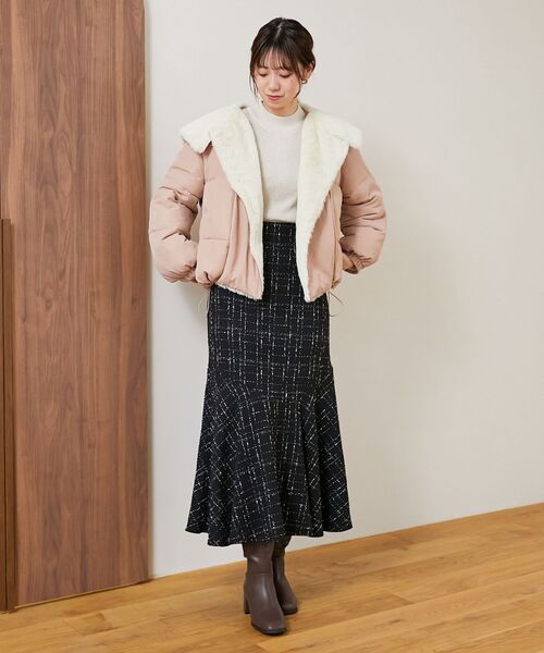 MAJESTIC LEGON（マジェスティックレゴン）の「【WEB限定XSサイズあり】ツイードマーメイドスカート（スカート・レディース・ホワイト系その他2/ブラック系その他・MEDIUM/SMALL/X-SMALL）」の21枚目の写真