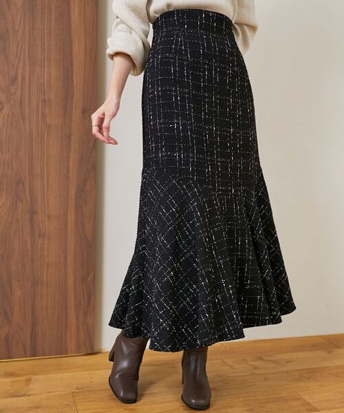 MAJESTIC LEGON（マジェスティックレゴン）の「【WEB限定XSサイズあり】ツイードマーメイドスカート（スカート・レディース・ホワイト系その他2/ブラック系その他・MEDIUM/SMALL/X-SMALL）」の17枚目の写真