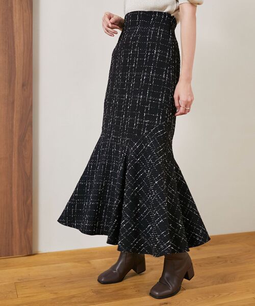 MAJESTIC LEGON（マジェスティックレゴン）の「【WEB限定XSサイズあり】ツイードマーメイドスカート（スカート・レディース・ホワイト系その他2/ブラック系その他・MEDIUM/SMALL/X-SMALL）」の16枚目の写真