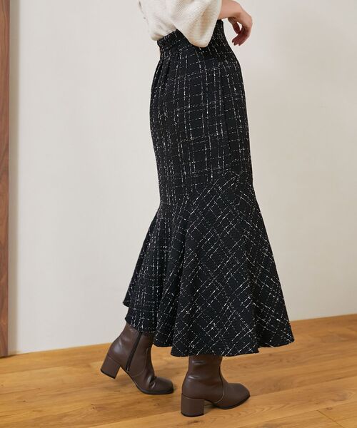 MAJESTIC LEGON（マジェスティックレゴン）の「【WEB限定XSサイズあり】ツイードマーメイドスカート（スカート・レディース・ホワイト系その他2/ブラック系その他・MEDIUM/SMALL/X-SMALL）」の15枚目の写真