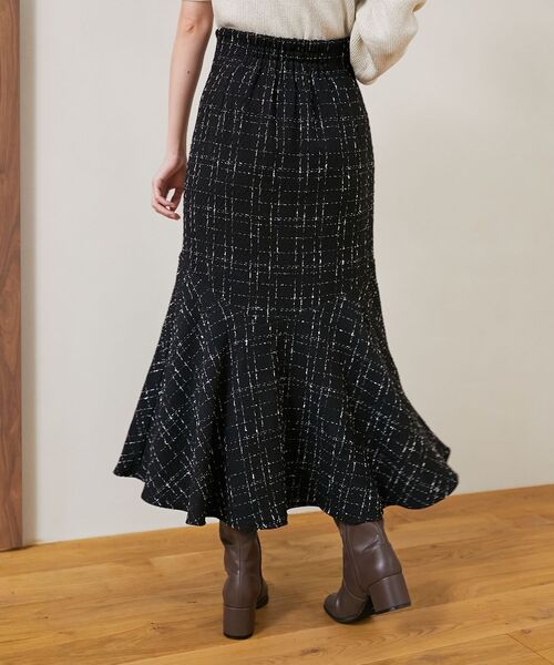 MAJESTIC LEGON（マジェスティックレゴン）の「【WEB限定XSサイズあり】ツイードマーメイドスカート（スカート・レディース・ホワイト系その他2/ブラック系その他・MEDIUM/SMALL/X-SMALL）」の14枚目の写真