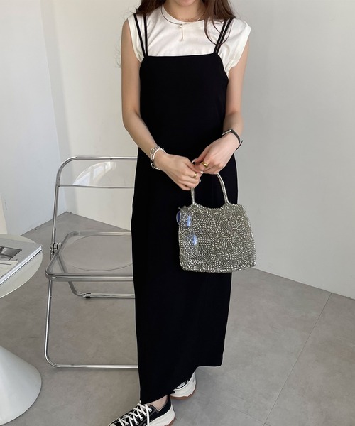 セール】とろみIラインキャミワンピース（ワンピース）｜andme