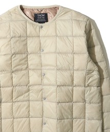 【TAION / タイオン】CREW NECK BUTTON DOWN JACKET / クルーネック インナーダウンジャケット