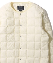 【TAION / タイオン】CREW NECK BUTTON DOWN JACKET / クルーネック インナーダウンジャケット