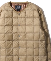 【TAION / タイオン】CREW NECK BUTTON DOWN JACKET / クルーネック インナーダウンジャケット