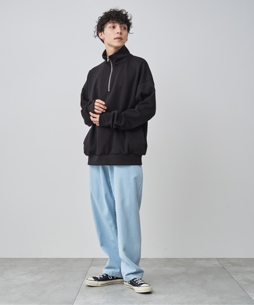 WEGO（ウィゴー）の「WEGO/デニムイージーワイドパンツ（デニムパンツ・メンズ・ライトインディゴブルー/グレー/インディゴブルー/ブラック・SMALL/MEDIUM/LARGE/X-SMALL）」の5枚目の写真