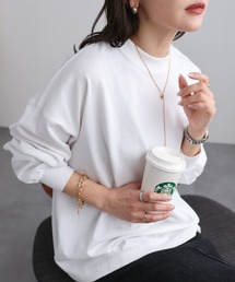 【USAコットン】高見え上質コットン / モックネックロングスリーブTシャツ / ロンT / 長袖T
