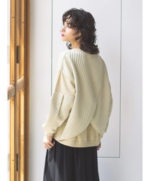 AMERICAN HOLIC | 異素材切り替えキルティングプルオーバー(Tシャツ/カットソー)