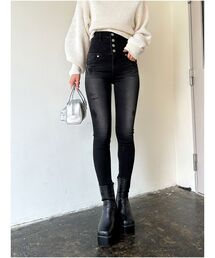 EMODA | ユーズドライクハイウエストパギンス(デニムパンツ)