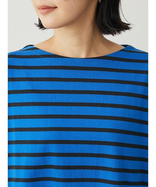 Green Parks(グリーンパークス)の「ボーダーゆるチュニック(チュニック・レディース・オフホワイト/レッド/ブルー/ネイビー・FREE)」の12枚目の写真