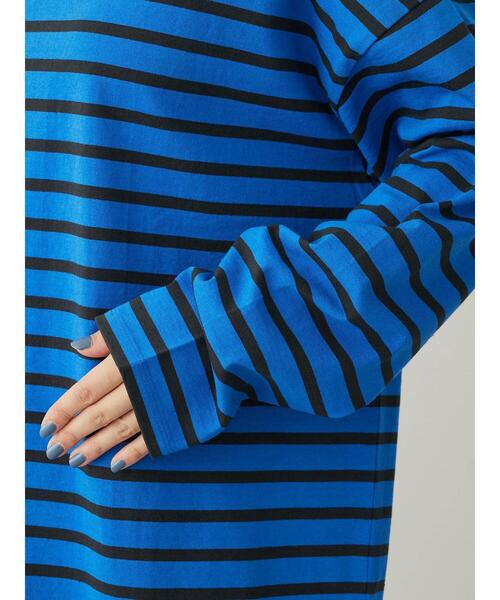 Green Parks(グリーンパークス)の「ボーダーゆるチュニック(チュニック・レディース・オフホワイト/レッド/ブルー/ネイビー・FREE)」の13枚目の写真