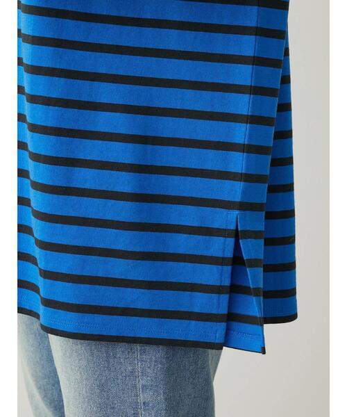 Green Parks(グリーンパークス)の「ボーダーゆるチュニック(チュニック・レディース・オフホワイト/レッド/ブルー/ネイビー・FREE)」の14枚目の写真