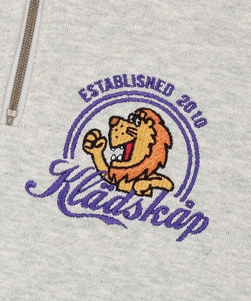 kladskap（クレードスコープ）の「ライオンハーフジップトレーナー（スウェット・キッズ・ブラック/シルバーグレー・90cm/100cm/110cm/120cm/130cm）」の11枚目の写真