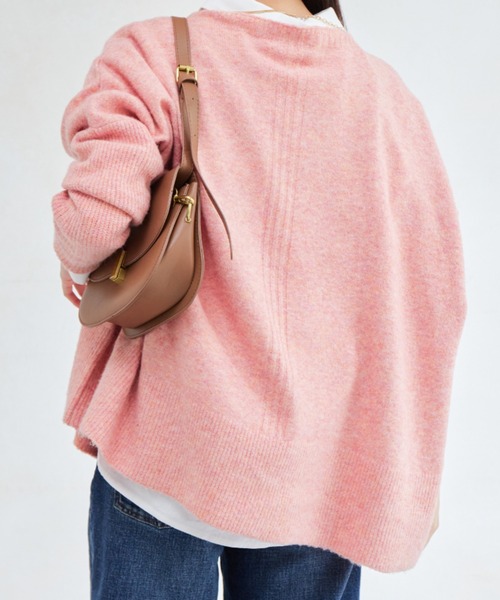 Chez toi（シェトワ）の「ヤク混ドルマンプルオーバー（ニット/セーター・レディース・アイボリー/グレー/オレンジ/グリーン・FREE）」の14枚目の写真