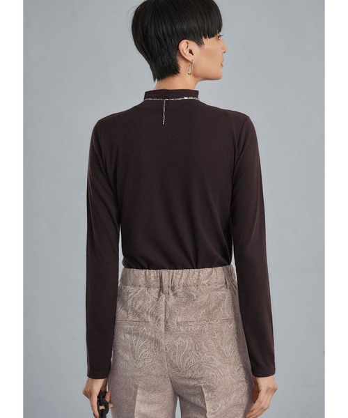 STYLE DELI(スタイルデリ)の「【重ね着用】ハイネックリブカットソーE(Tシャツ/カットソー・レディース・ネイビー/ベージュ/ホワイト/アイボリー/ブラック/ブラウン系その他・FREE)」の18枚目の写真