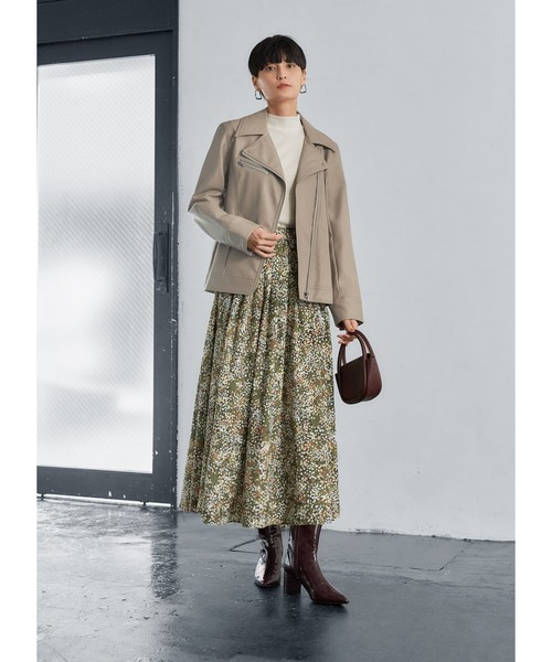 STYLE DELI(スタイルデリ)の「【重ね着用】ハイネックリブカットソーE(Tシャツ/カットソー・レディース・ネイビー/ベージュ/ホワイト/アイボリー/ブラック/ブラウン系その他・FREE)」の8枚目の写真