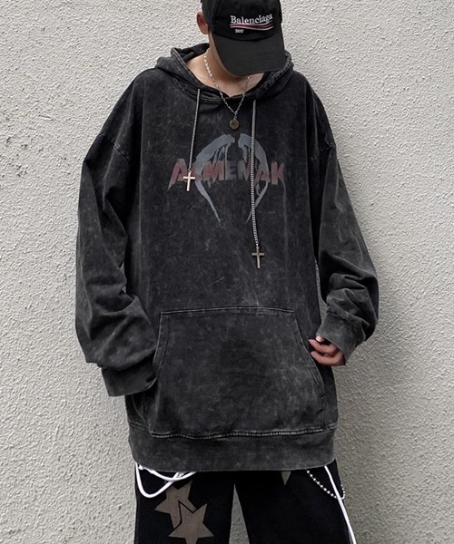 【AMIRI】シアターマスクグラフィックパーカー アミリの象徴的なデザイン】AMIRI シアターマスク パーカー