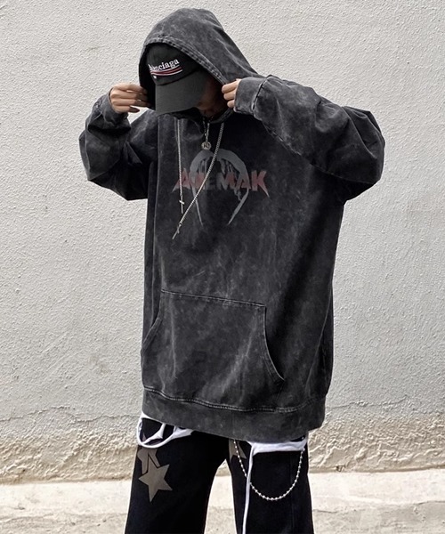 Theater code（シアターコード）の「▲vintage like graphic parka/ヴィンテージライク グラフィック パーカー フーディー（パーカー・メンズ・ブラック・3/2）」の3枚目の写真